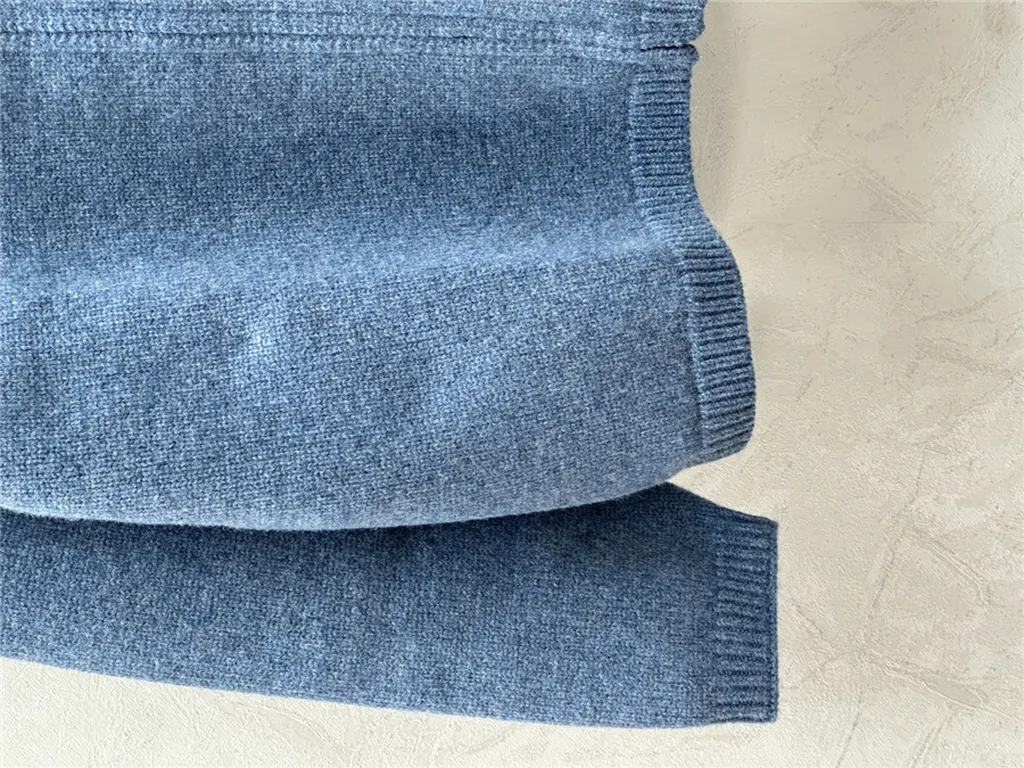 Dior Oversize Crewneck Zip-Up Cardigan in Blue